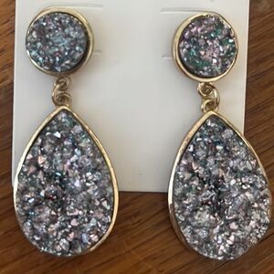 Drusy Drop Fashion Earrings